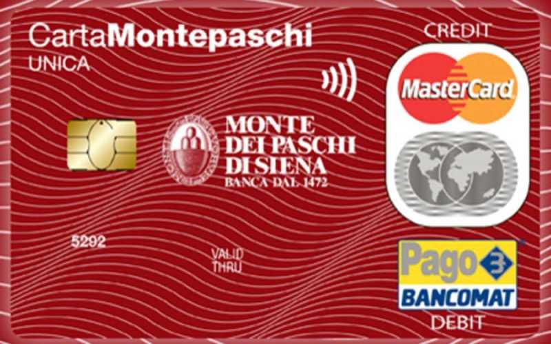 Immagine carta Carta Montepaschi Unica
